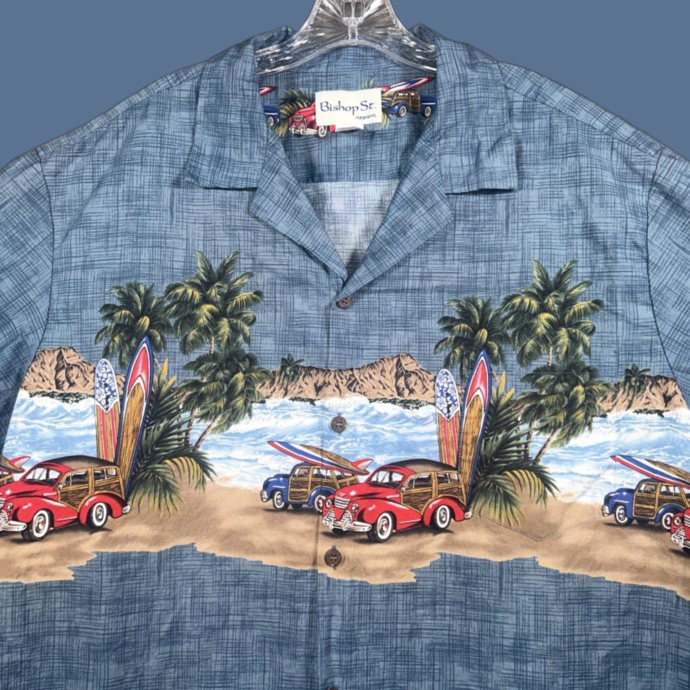 Vintage VINTAGE St Bishop Apparel Beach Sunset Hawaiian Shirt Button Up Pocket 3XL Size US XXL / EU 58 / 5 - 1 Thumbnail