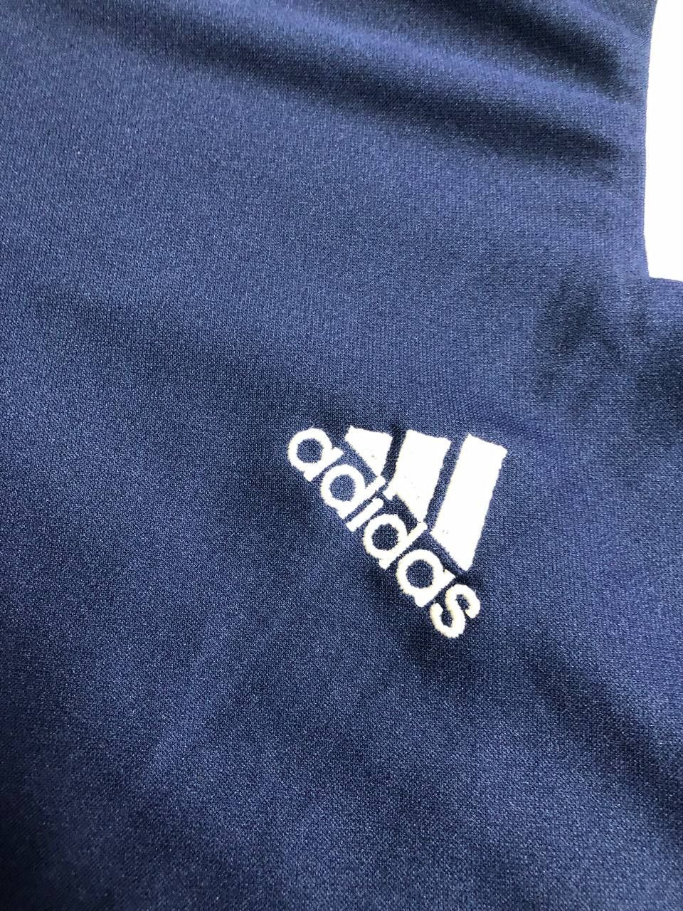 Adidas Rare Vintage Adidas Jersey V Neck Shirt Blue XLarge Size US XL / EU 56 / 4 - 6 Thumbnail