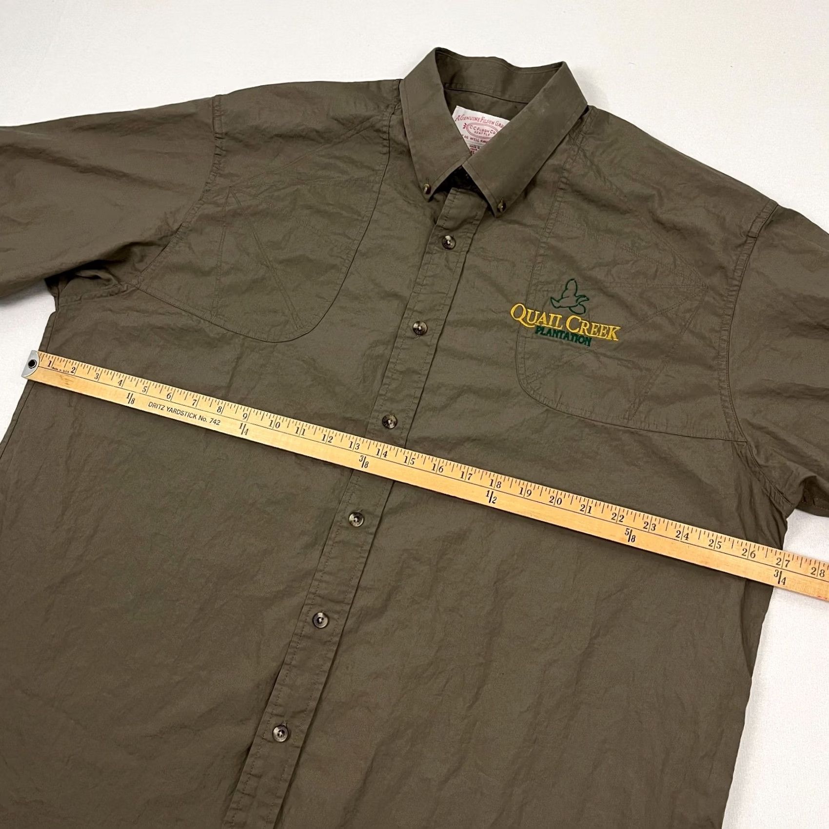 Filson Filson Shirt Mens XL Brown OG Cotton Button-Down, Casual, Workwear, Outdoor, 12036 Size US XL / EU 56 / 4 - 5 Thumbnail