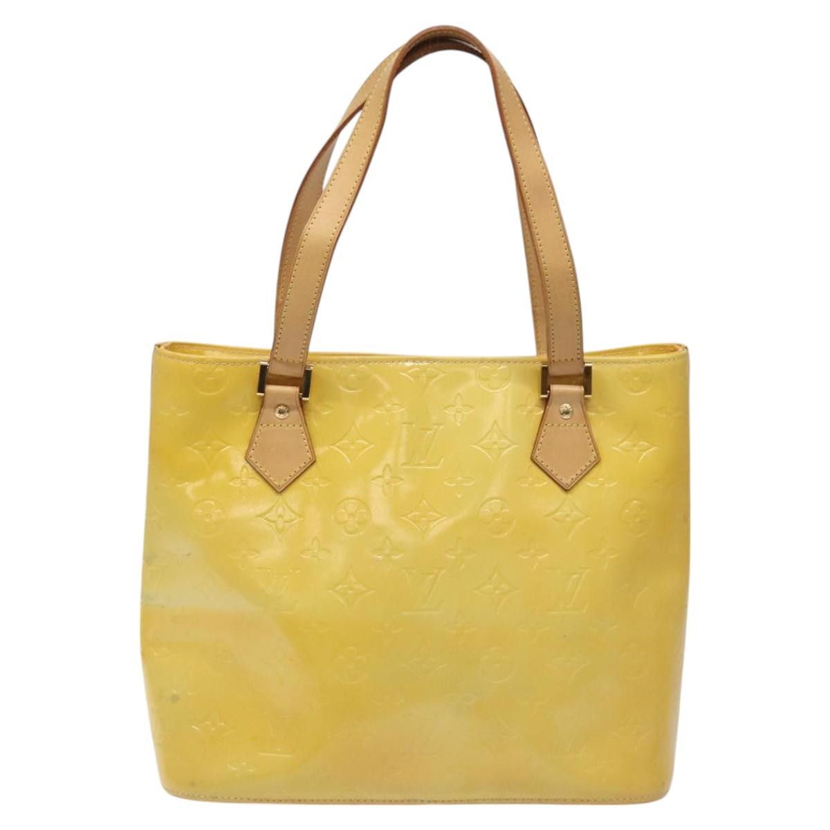 Louis Vuitton LOUIS VUITTON Monogram Vernis Houston Hand Bag Gris M91053 Size ONE SIZE - 3 Thumbnail