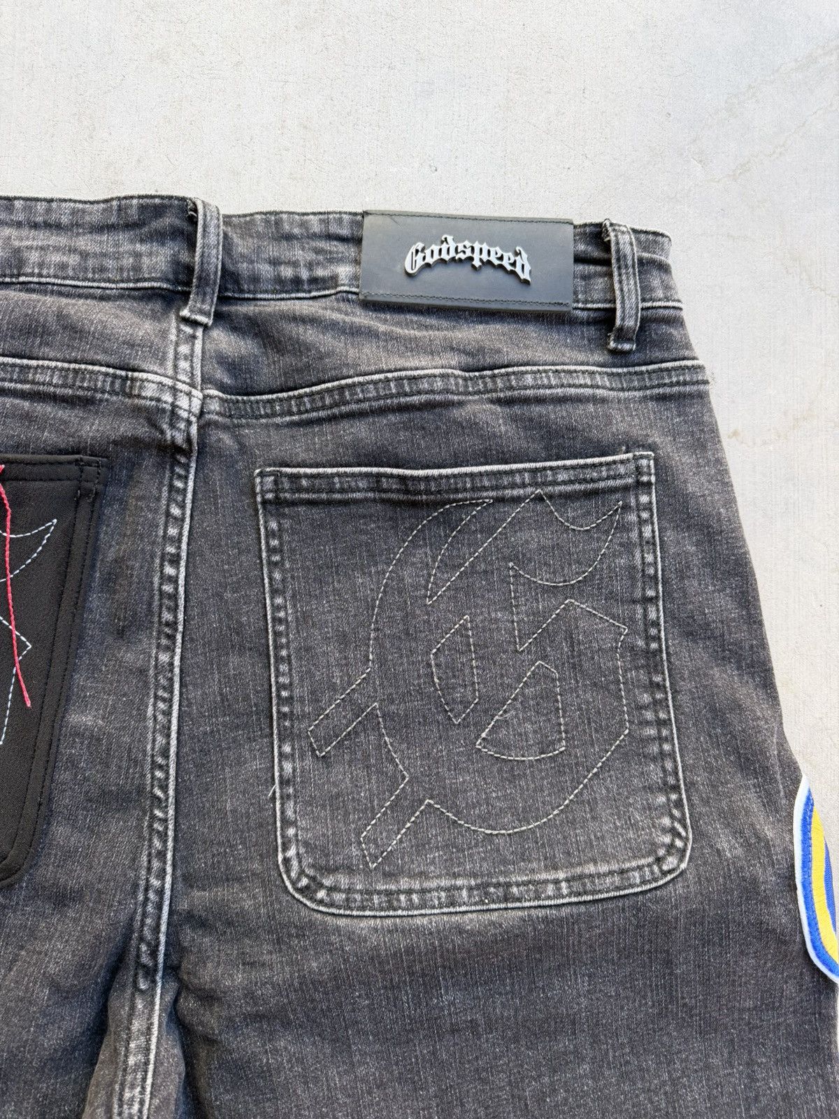 Godspeed Godspeed Patchwork Denim Shorts Black V2 Size 34 Men’s Size US 34 / EU 50 - 7 Thumbnail
