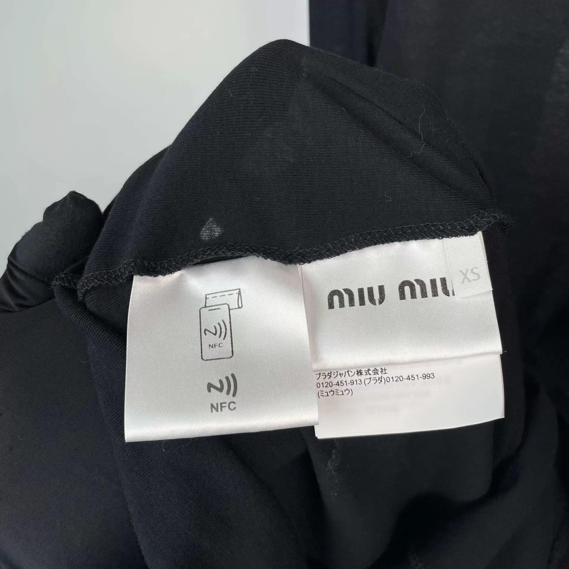 Miu Miu Miu Miu Black Long Sleeve Blouse XS Size XS / US 0-2 / IT 36-38 - 4 Thumbnail