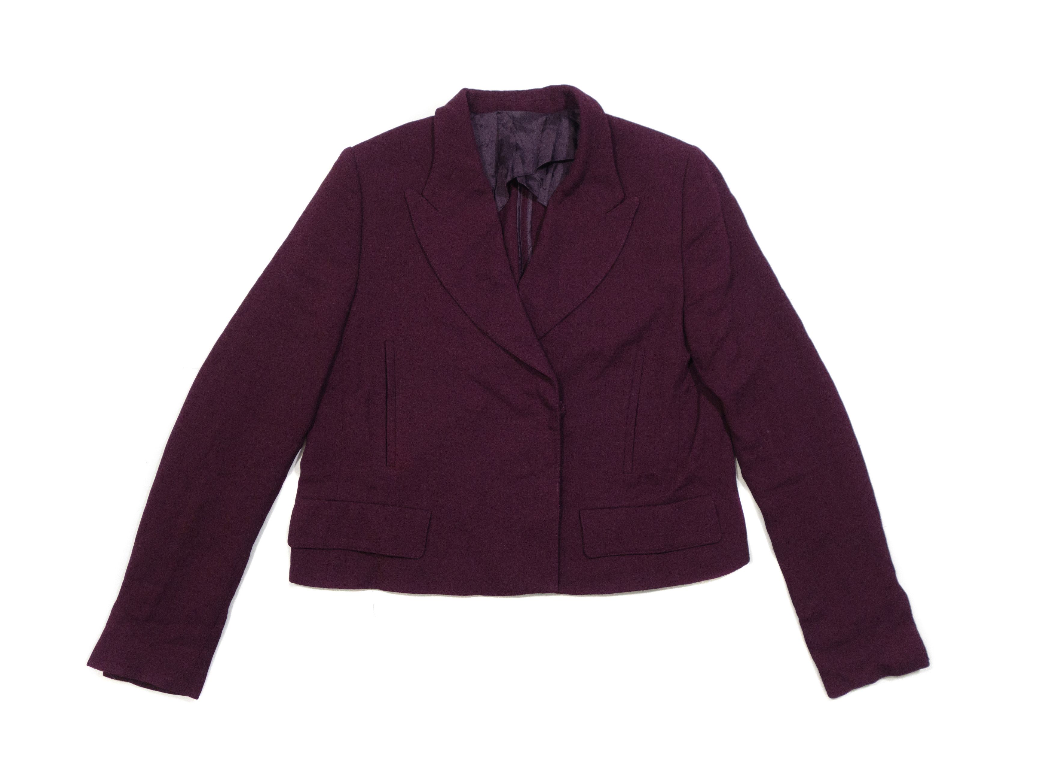 Acne Studios AW11 Tangerine Wool-Viscose Cropped Blazer Jacket Size S / US 4 / IT 40 - 1 Thumbnail