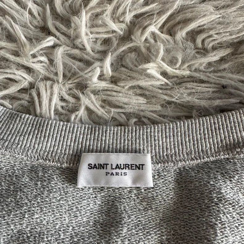 Saint Laurent Paris Saint Laurent Paris Grey Leopard Leopard Head Crewneck Swe Size M / US 6-8 / IT 42-44 - 4 Thumbnail