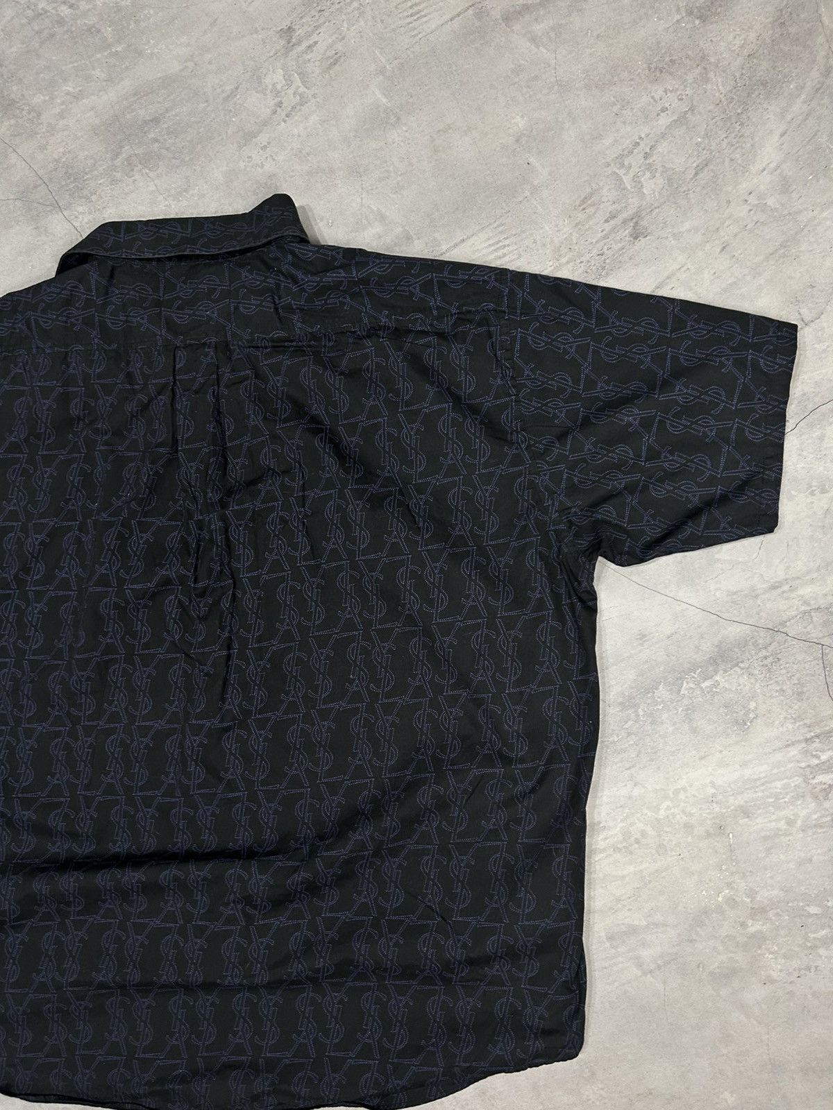 Yves Saint Laurent Vintage Yves Saint Laurent YSL Shirt Button Up Monogram Loho Size US XXL / EU 58 / 5 - 7 Thumbnail