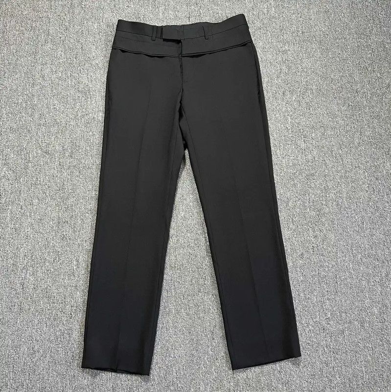 Dior Dior Men's Black Wool Casual Trousers 0089 Size US 34 / EU 50 - 1 Thumbnail