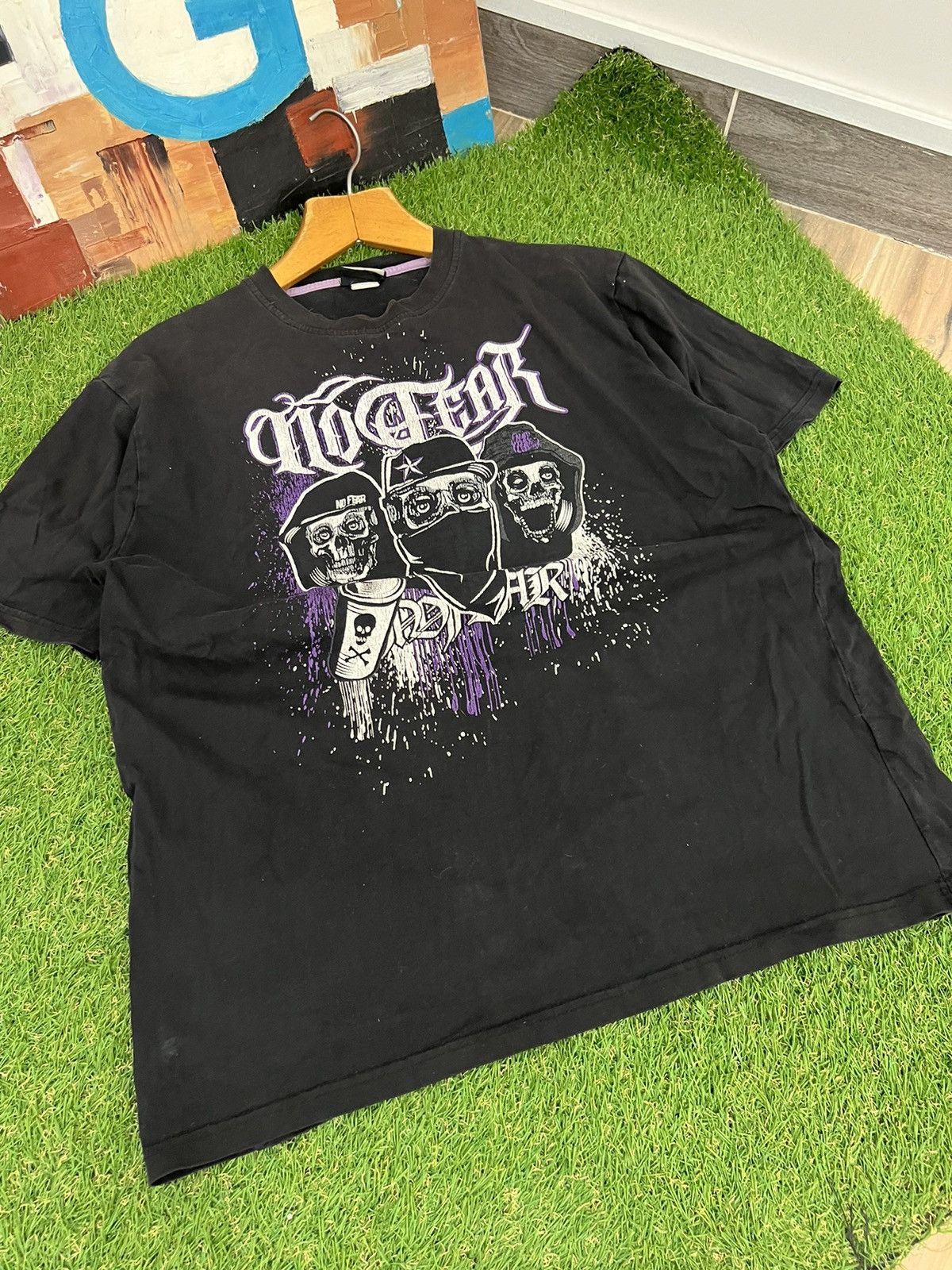 JNCO × No Fear × Vintage 🔥CRAZY VINTAGE FO FEAR 90s T-SHIRT BIG BACK LOGO RARE TEE🔥 Size US L / EU 52-54 / 3 - 5 Thumbnail