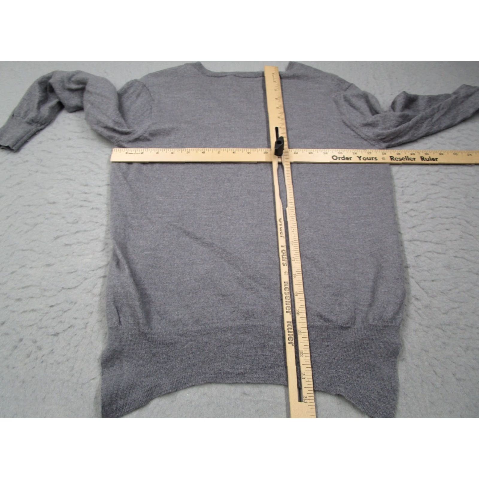 Zanone Zanone Women's Sweater 44 Gray V-Neck Wool Pullover Long Sleeve Made in Italy Size M / US 6-8 / IT 42-44 - 5 Thumbnail