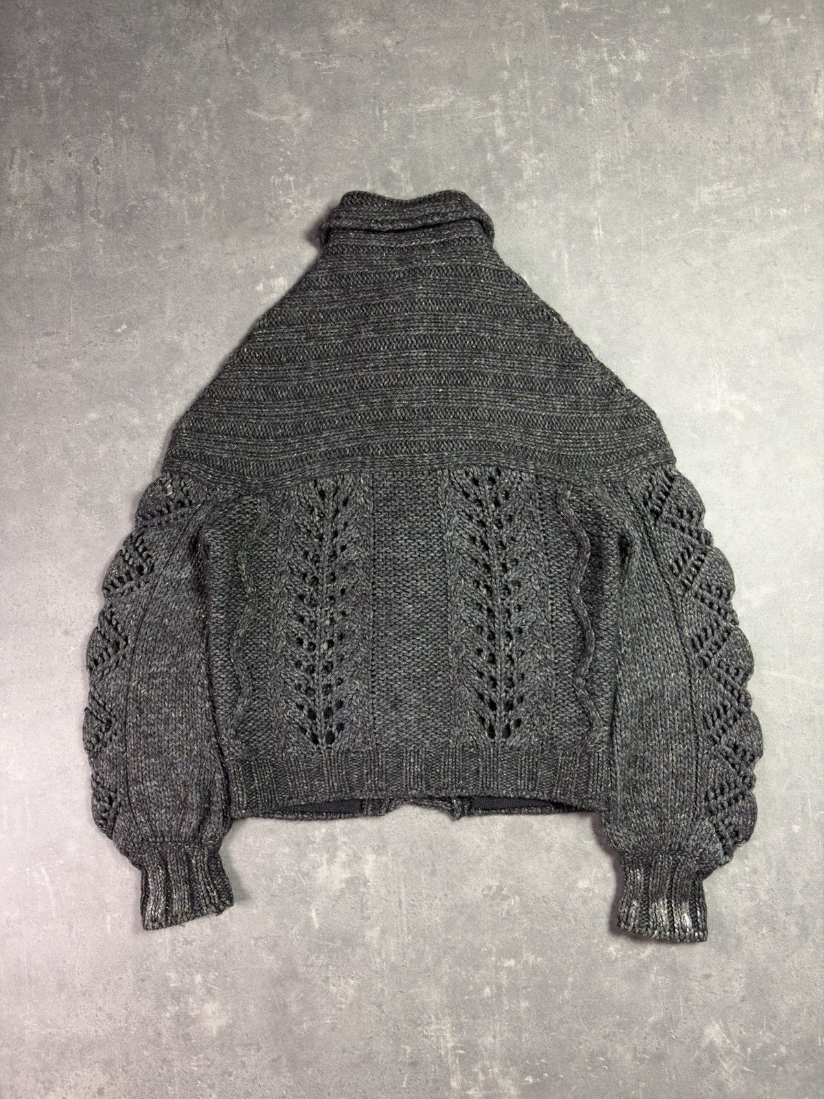 Just Cavalli 00s Just Cavalli Wool Heavy Metallic Fades Cardigan Knit 42 Size M / US 6-8 / IT 42-44 - 2 Thumbnail