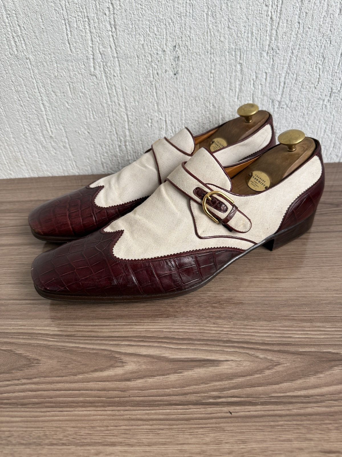 Gucci Exotic crocodile spectator by Tom ford Size US 11 / EU 44 - 1 Thumbnail