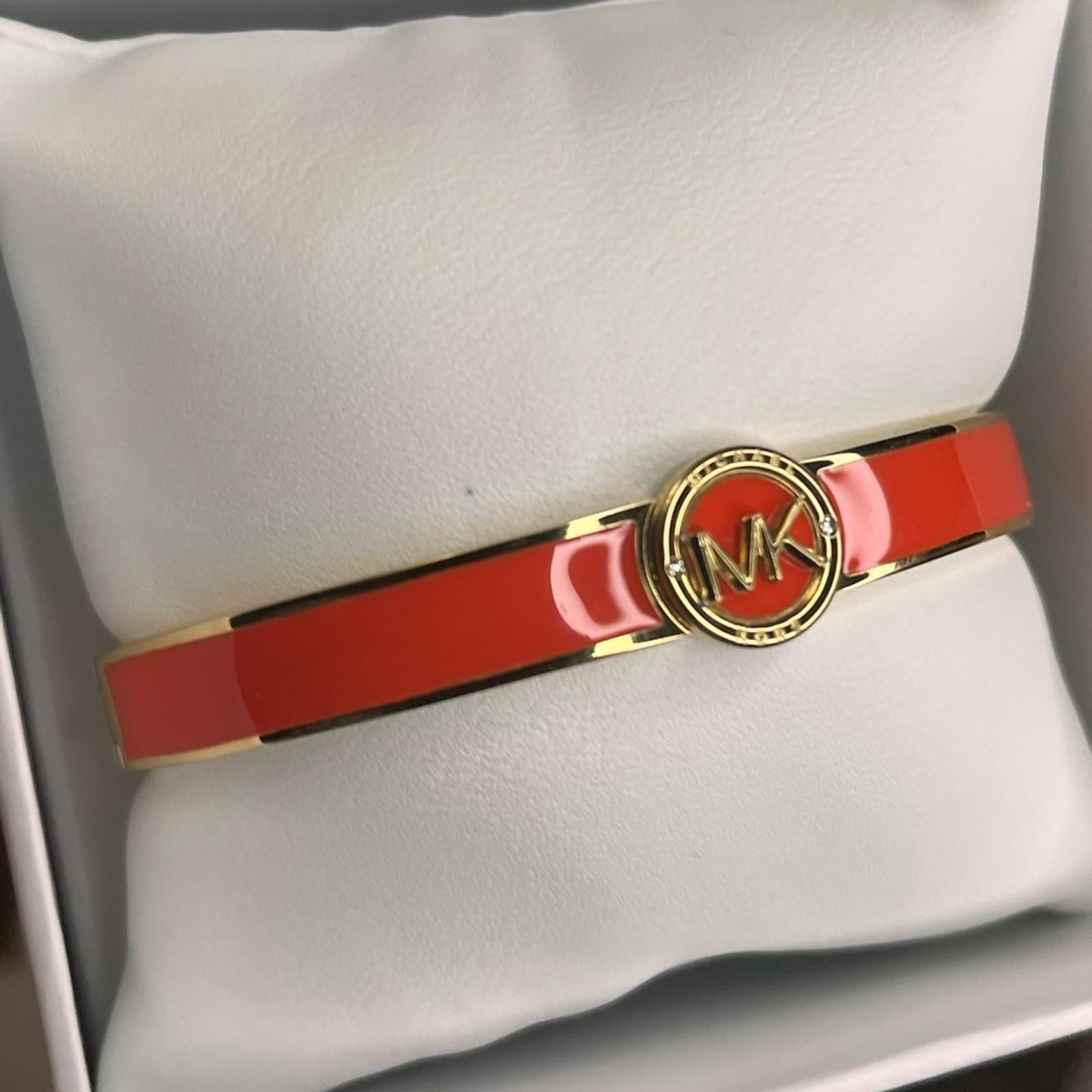 Michael Kors Michael Kors MK Logo Enamel Bangle Bracelet NWT Size ONE SIZE - 3 Thumbnail