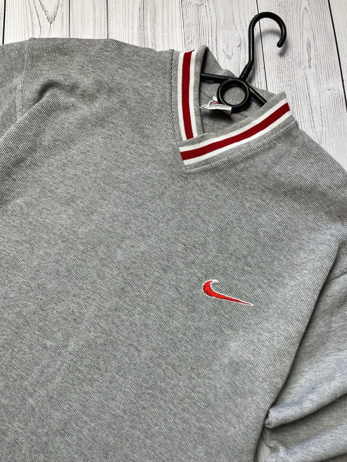 Nike × Vintage Vintage Nike sweatshirt size L logo grey rare Size US L / EU 52-54 / 3 - 2 Thumbnail