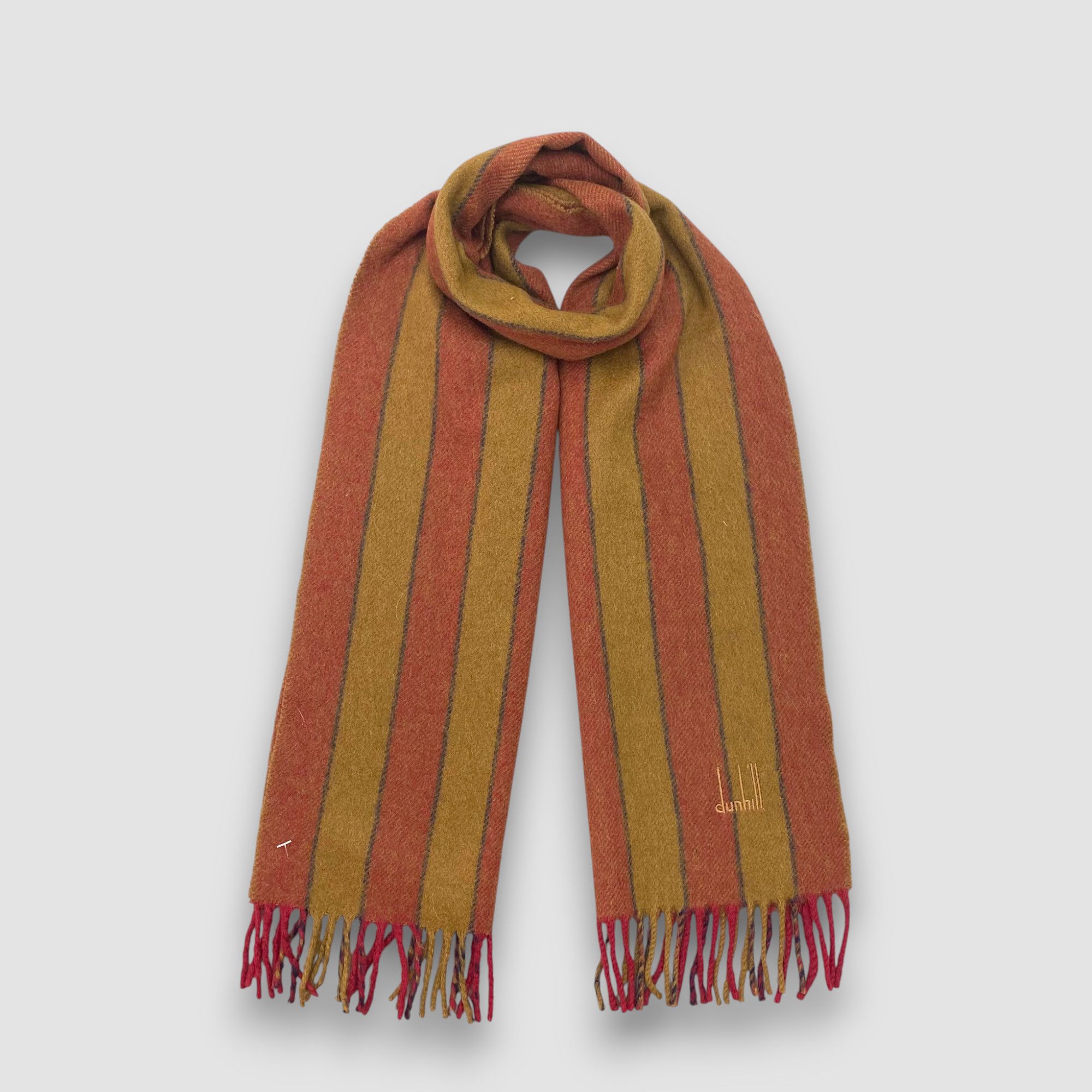 Alfred Dunhill Vintage Dunhill Scarf Muffler Wool Cashmere Winter Scarves Size ONE SIZE - 1 Thumbnail