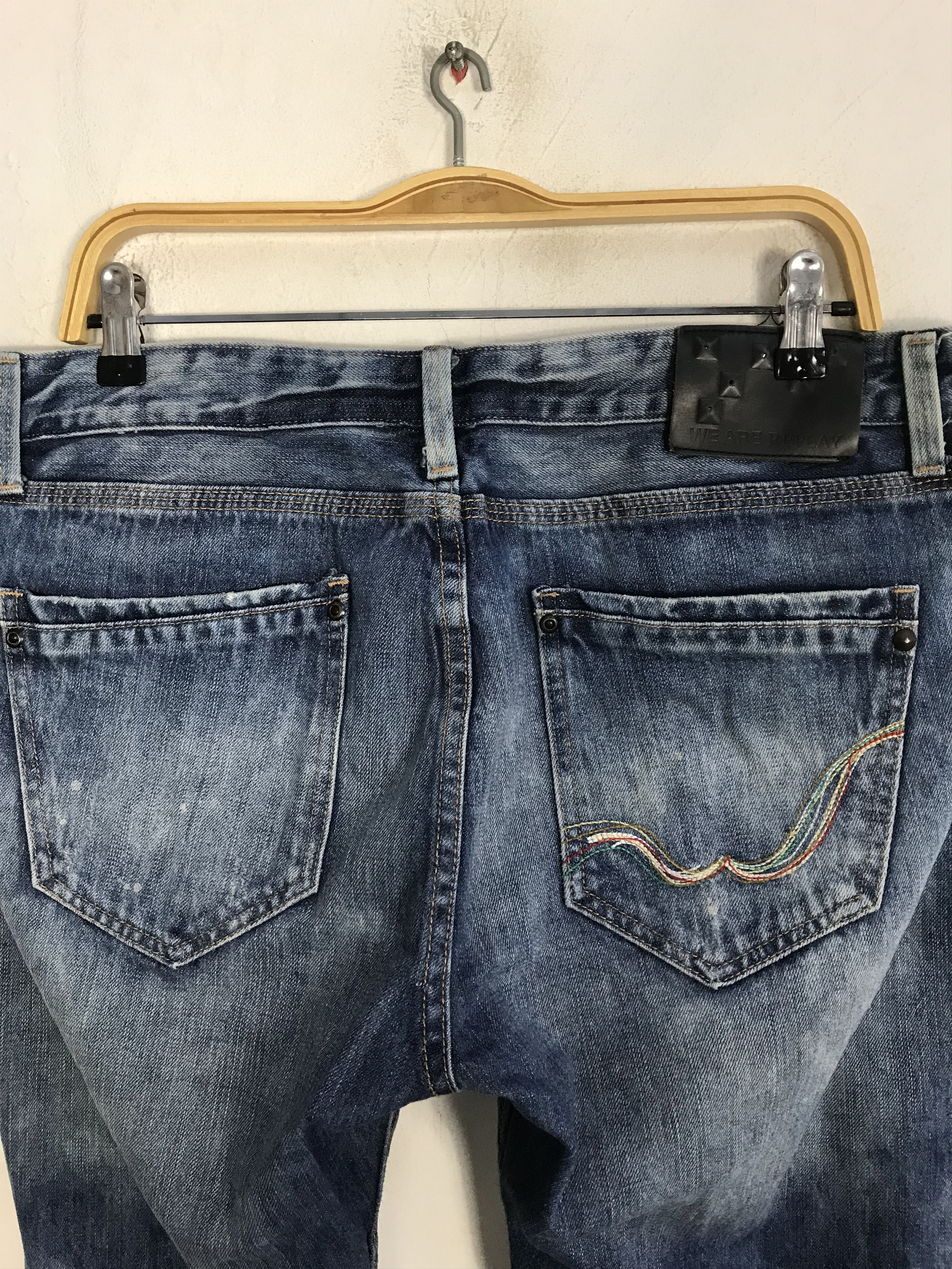 Replay × Vintage Vintage Replay Denim Indigo Pant Fits Size 36 37 Size US 36 / EU 52 - 4 Thumbnail