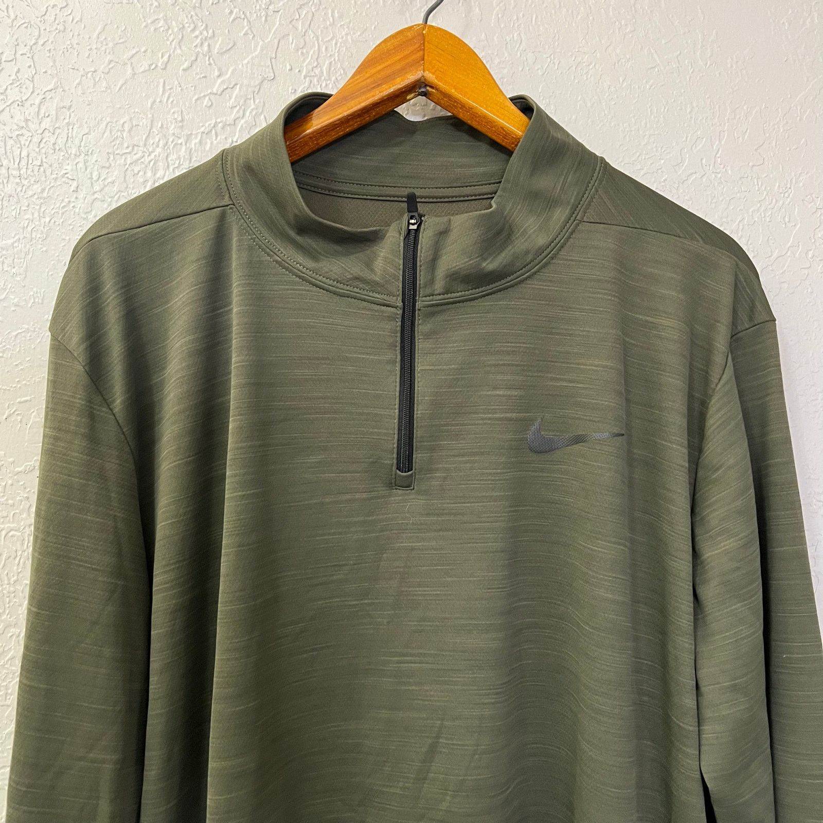 Nike Nike Therma Fit Victory 1/4 Zip pullover Green men Sz XL Size US XL / EU 56 / 4 - 2 Thumbnail