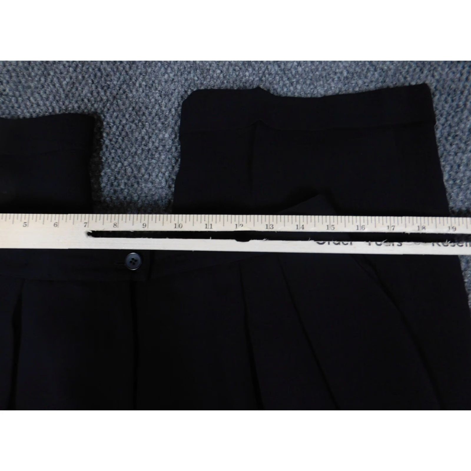 Jones New York Jones New York Womens Pants 14 Blue Straight Zip Trousers Dress Pants Regular 30in Inseam Pockets Size 36" / US 14 / IT 50 - 2 Thumbnail