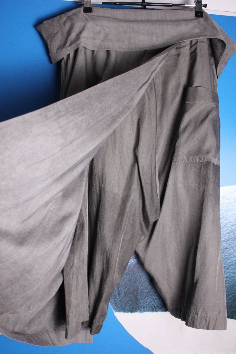 Yohji Yamamoto Yohji Yamamoto size 3 14ss turned waist rain culottes pant Size US 30 / EU 46 - 4 Thumbnail