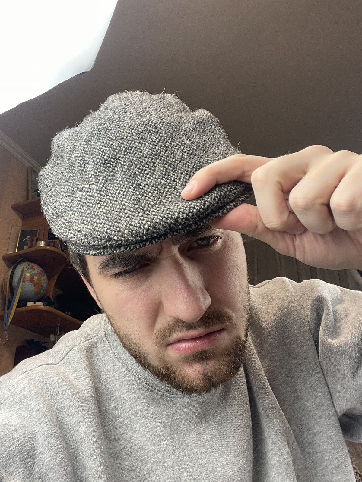 Harris Tweed × Vintage Harris Tweed flat hat classic Size ONE SIZE - 7 Thumbnail