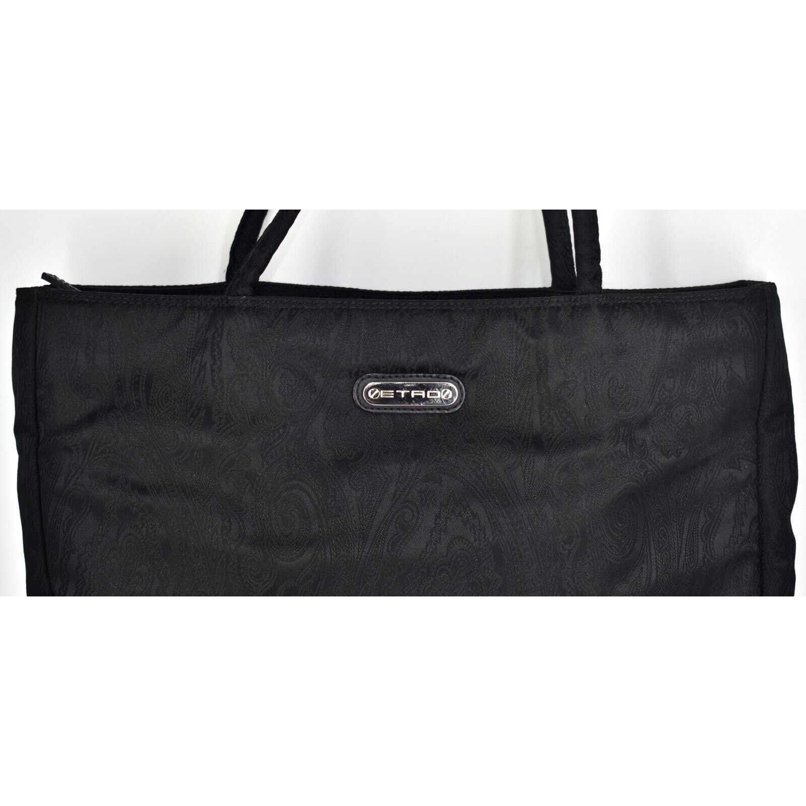 Etro ETRO Black Jacquard Paisley Inside Shoulder Handbag Bag Size ONE SIZE - 9 Thumbnail