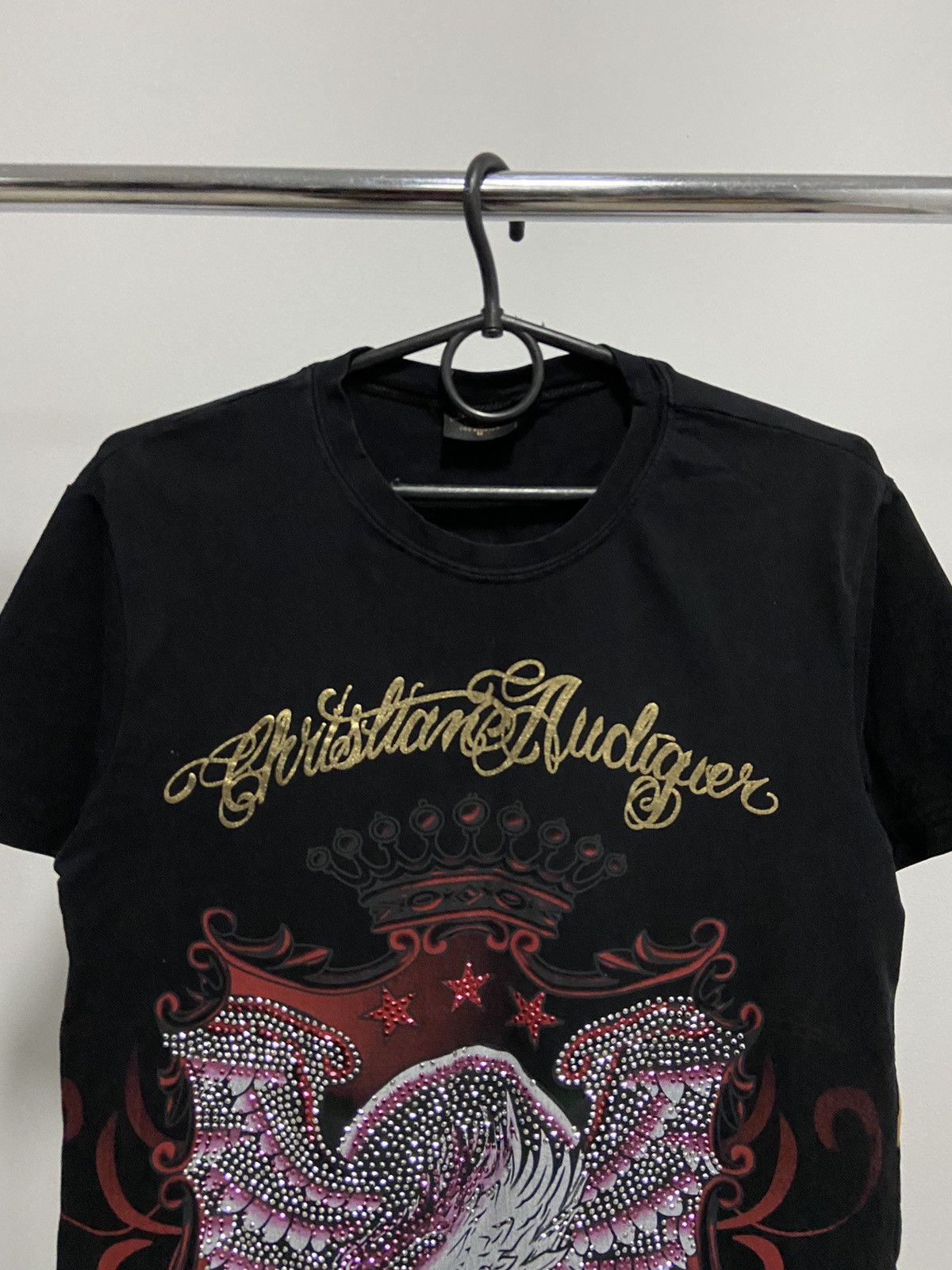 Christian Audigier × Vintage Christian audigier big logo skull 💀 t shirt vintage Size US M / EU 48-50 / 2 - 3 Thumbnail