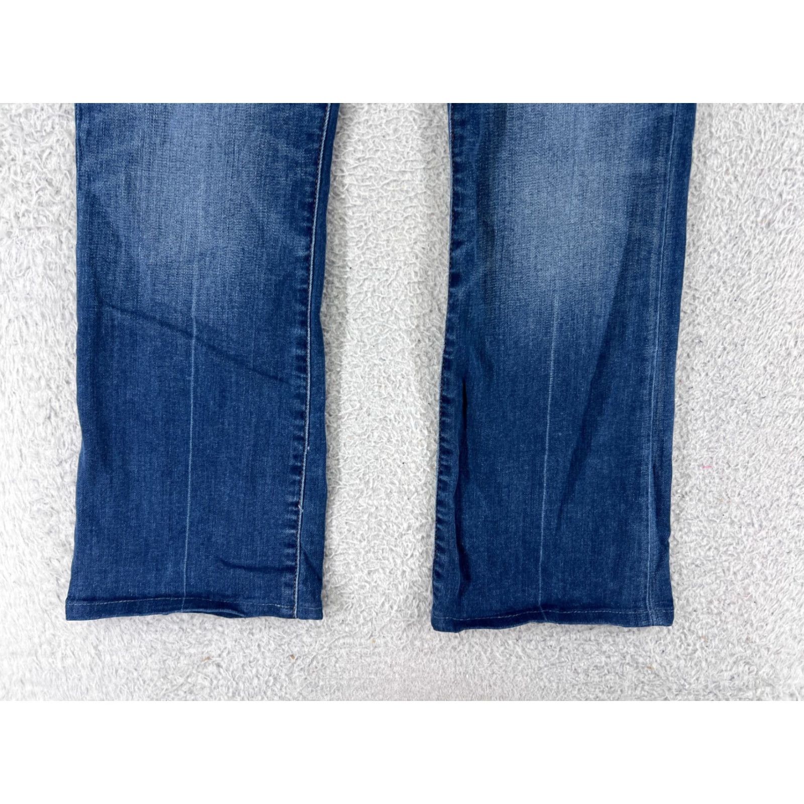 Lucky Brand VINTAGE Lucky Brand Jeans Women 4 Blue Denim Ankle Mid Rise 5-Pocket Lace/Logo Button Zip Cotton Blend Size 27" / US 4 / IT 40 - 3 Thumbnail