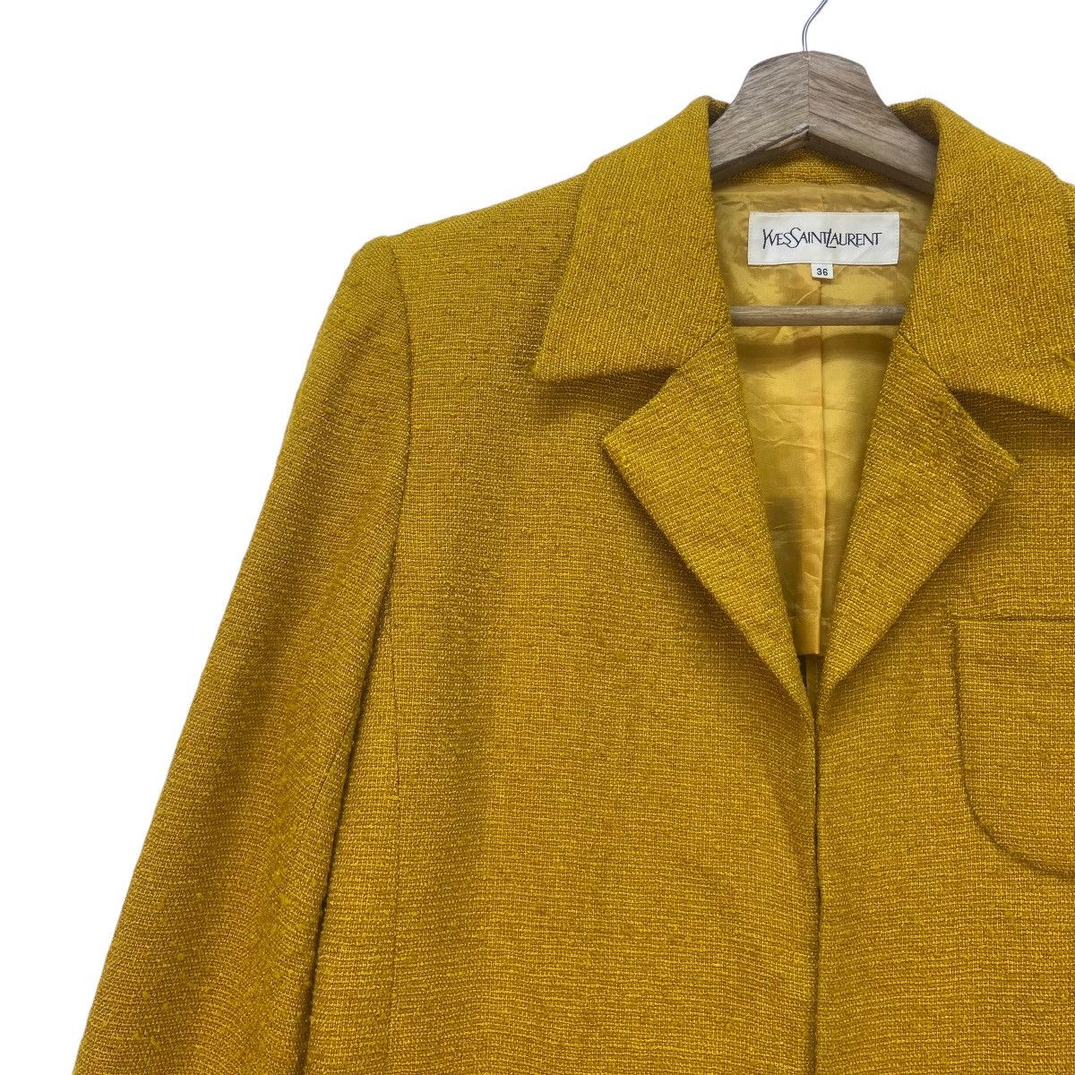 Designer × Yves Saint Laurent Vintage Yves Saint Laurent Buttonless Jacket Size S / US 4 / IT 40 - 3 Thumbnail