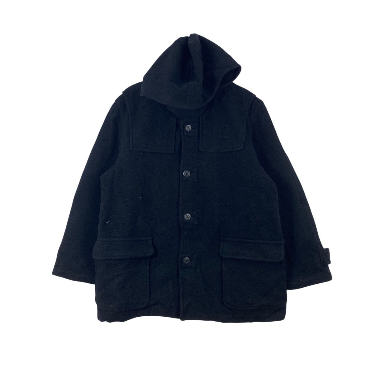 Vintage Vintage INED Hooded Duffle Coat Jacket Quilted Lining Size XL / US 12-14 / IT 48-50 - 1 Thumbnail