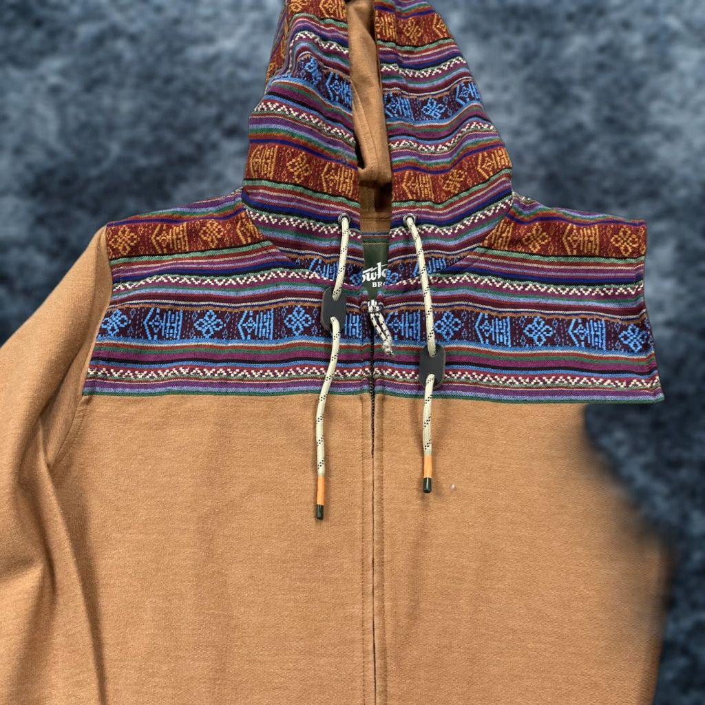 Howler Brothers Howler Brothers Hoodie Mens Small Orange Shaman Yoke Zip Sweatshirt Aztec Hiking Size US S / EU 44-46 / 1 - 1 Thumbnail