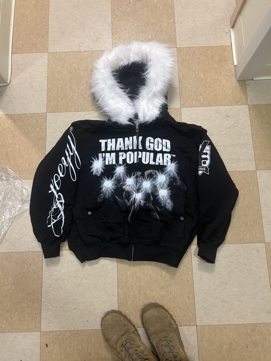 Haunted Starbucks Joeyy thank god im popular hoodie Size US L / EU 52-54 / 3 - 1 Thumbnail