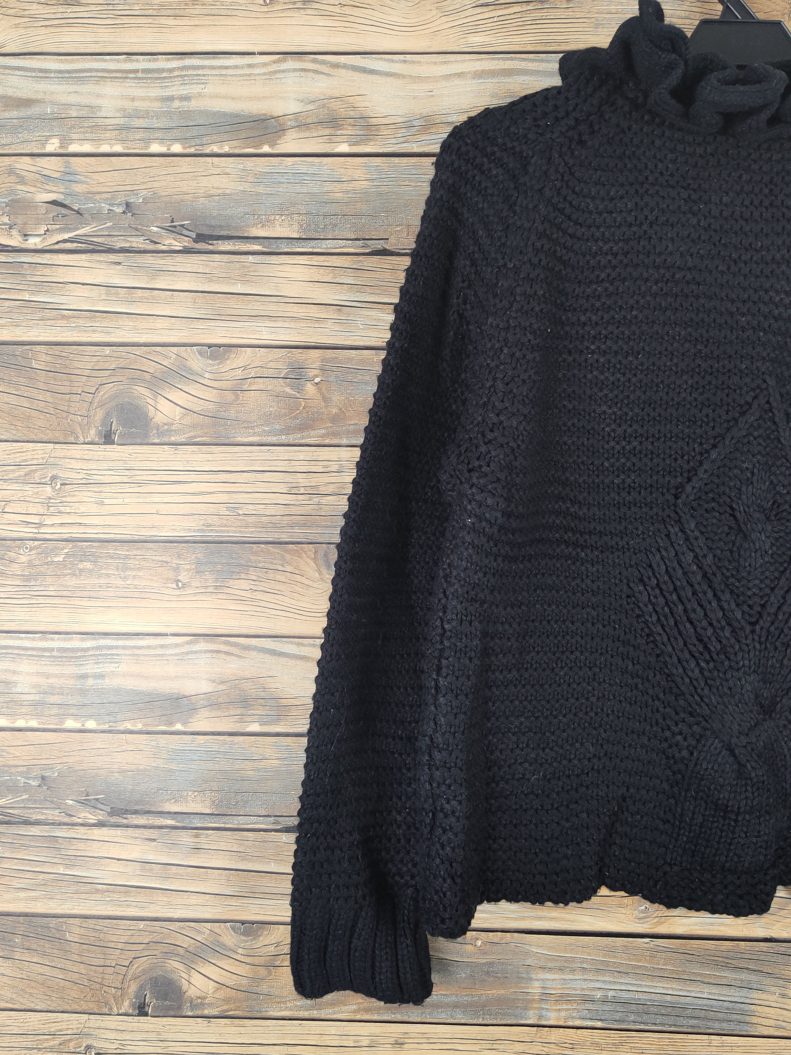 Homespun Knitwear × Japanese Brand J.M.J.K Black Knitwear Cardigan #W1086 Size L / US 10 / IT 46 - 8 Thumbnail