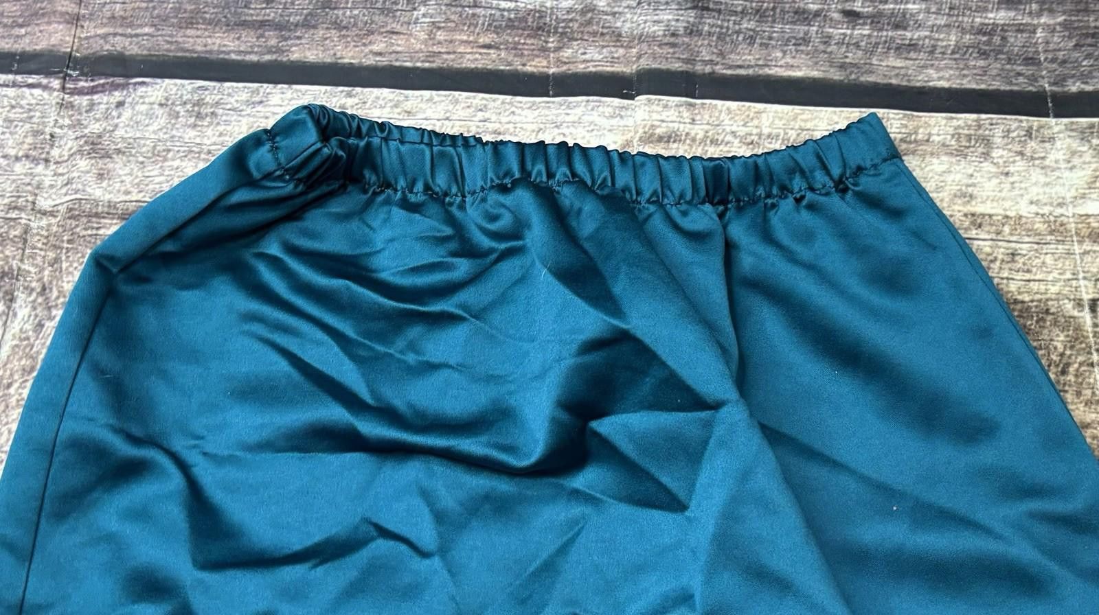 Le Grande Bleu (L.G.B.) VTG ISB Suit Set Womens Size 8 Jacket Skirt Satin Blue 80s Size M / US 6-8 / IT 42-44 - 10 Thumbnail
