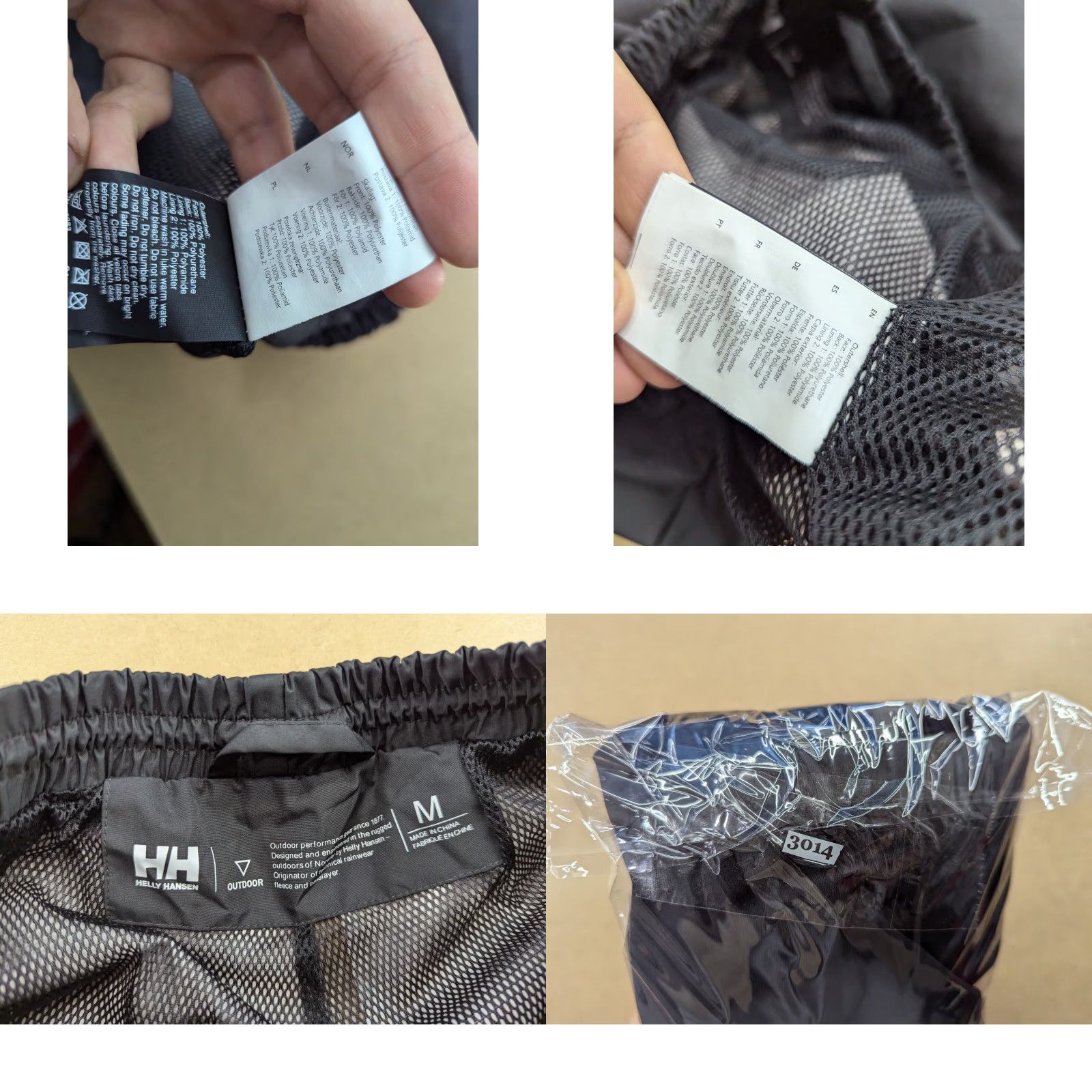 Helly Hansen Helly Hansen Mens Pants Size M Lightweight Outdoor Waterproof Black Pants Mens Rain Pants 30in Inseam 31in Waist Black Mens Size US 31 - 8 Thumbnail