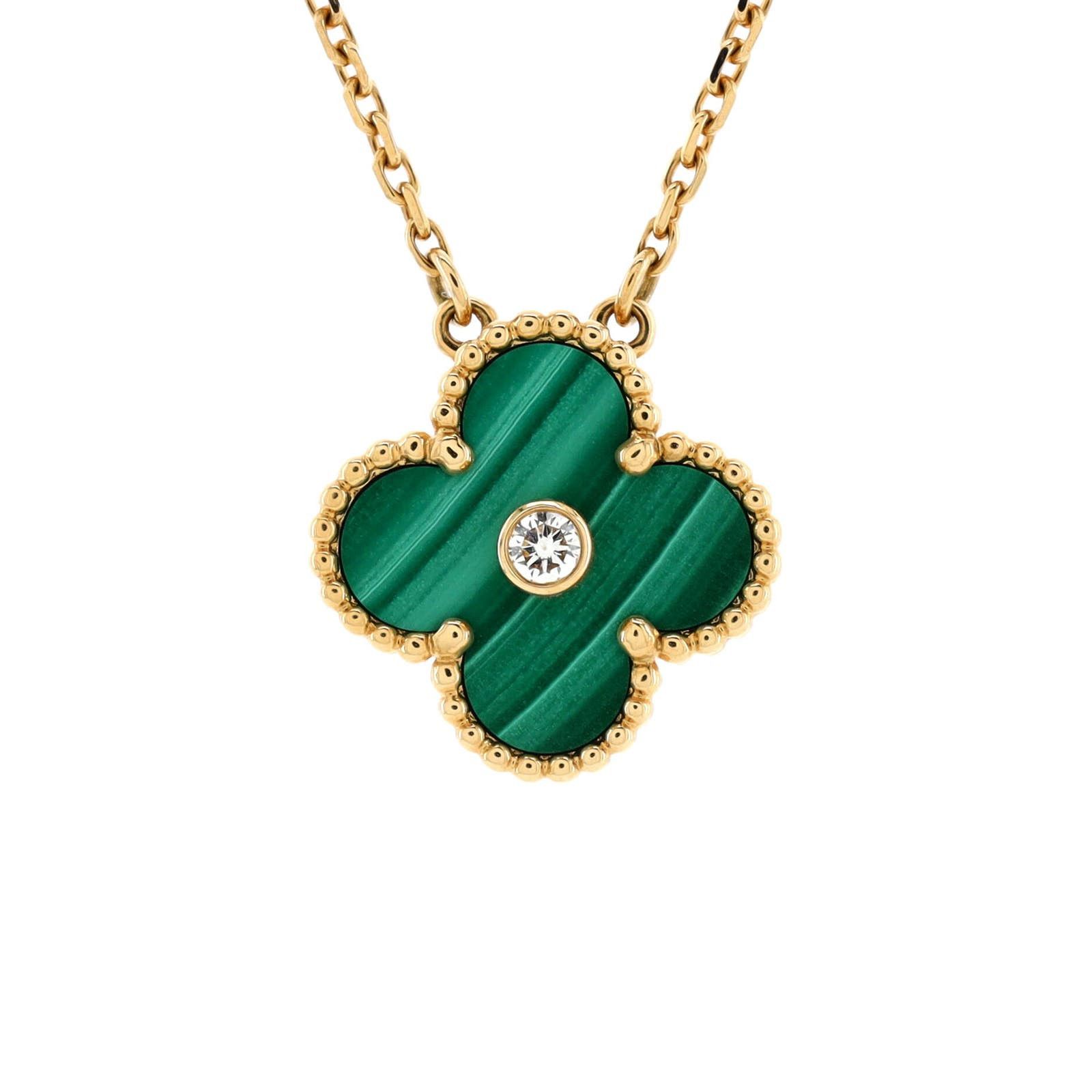 Van Cleef & Arpels Vintage Alhambra Pendant Necklace 18K Yellow Gold ...