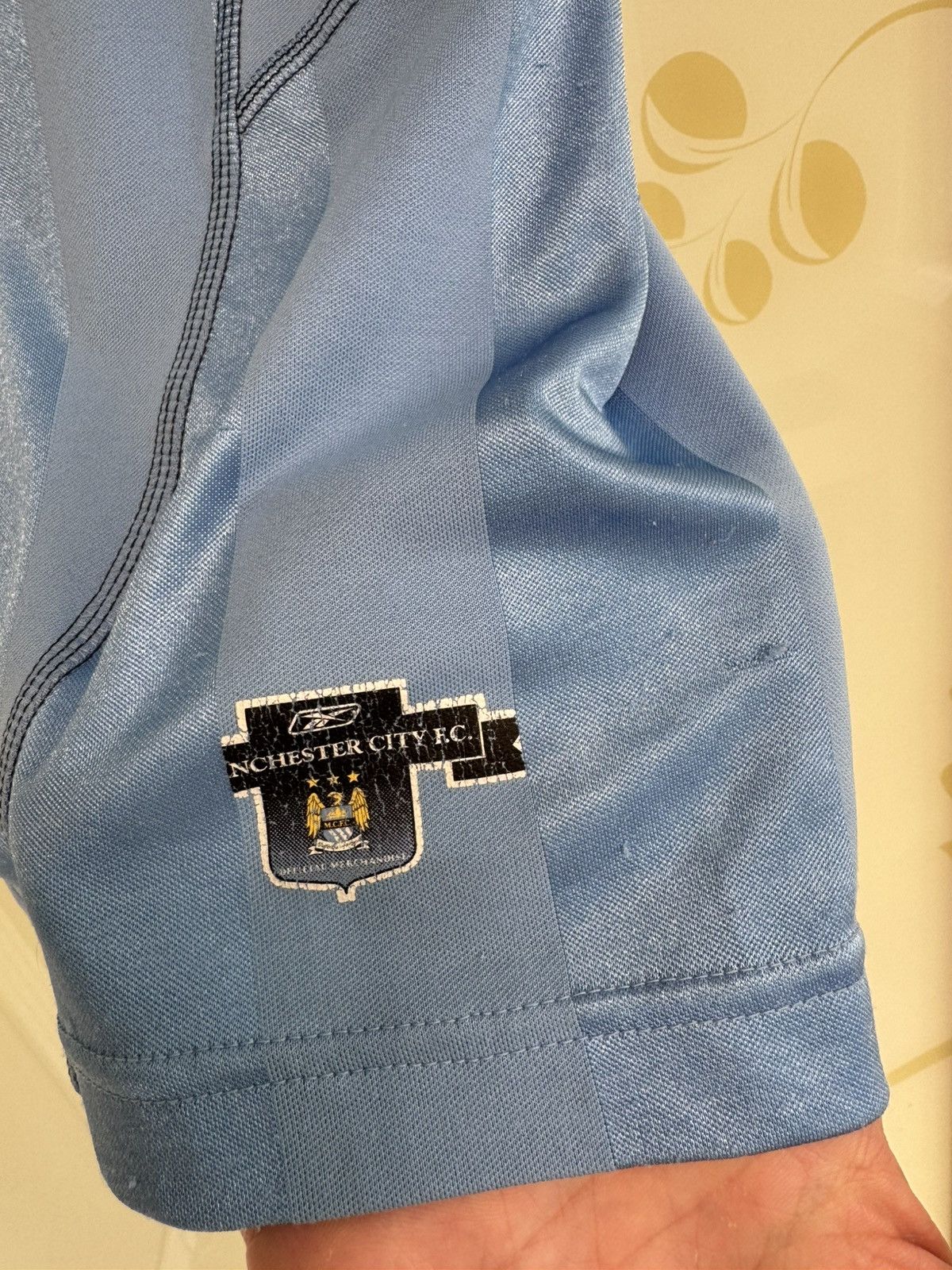 Reebok Vintage Manchester City 2003-2004 Home Soccer Jersey Shirt Size US M / EU 48-50 / 2 - 12 Thumbnail