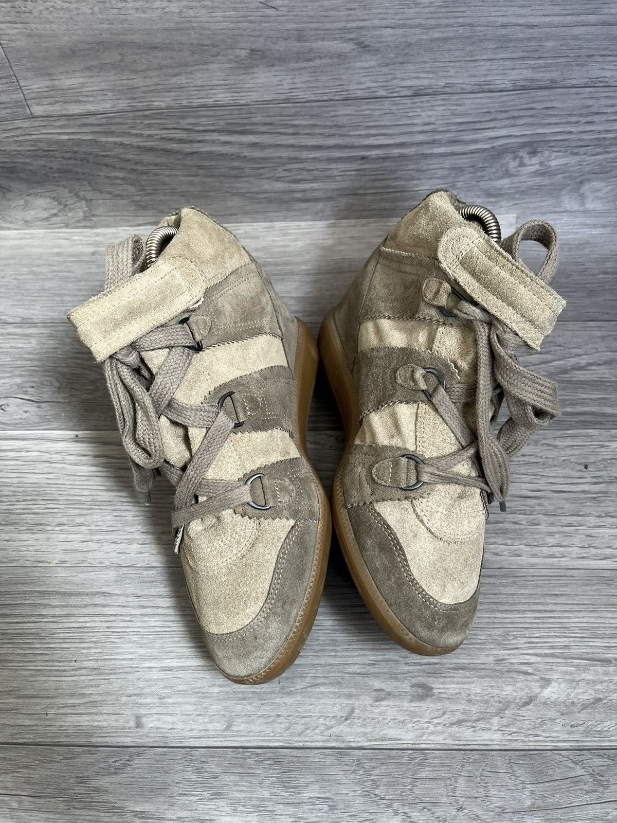 Isabel Marant Isabel marant bobby suede wedge sneakers sz 38 Size US 8 / IT 38 - 8 Thumbnail