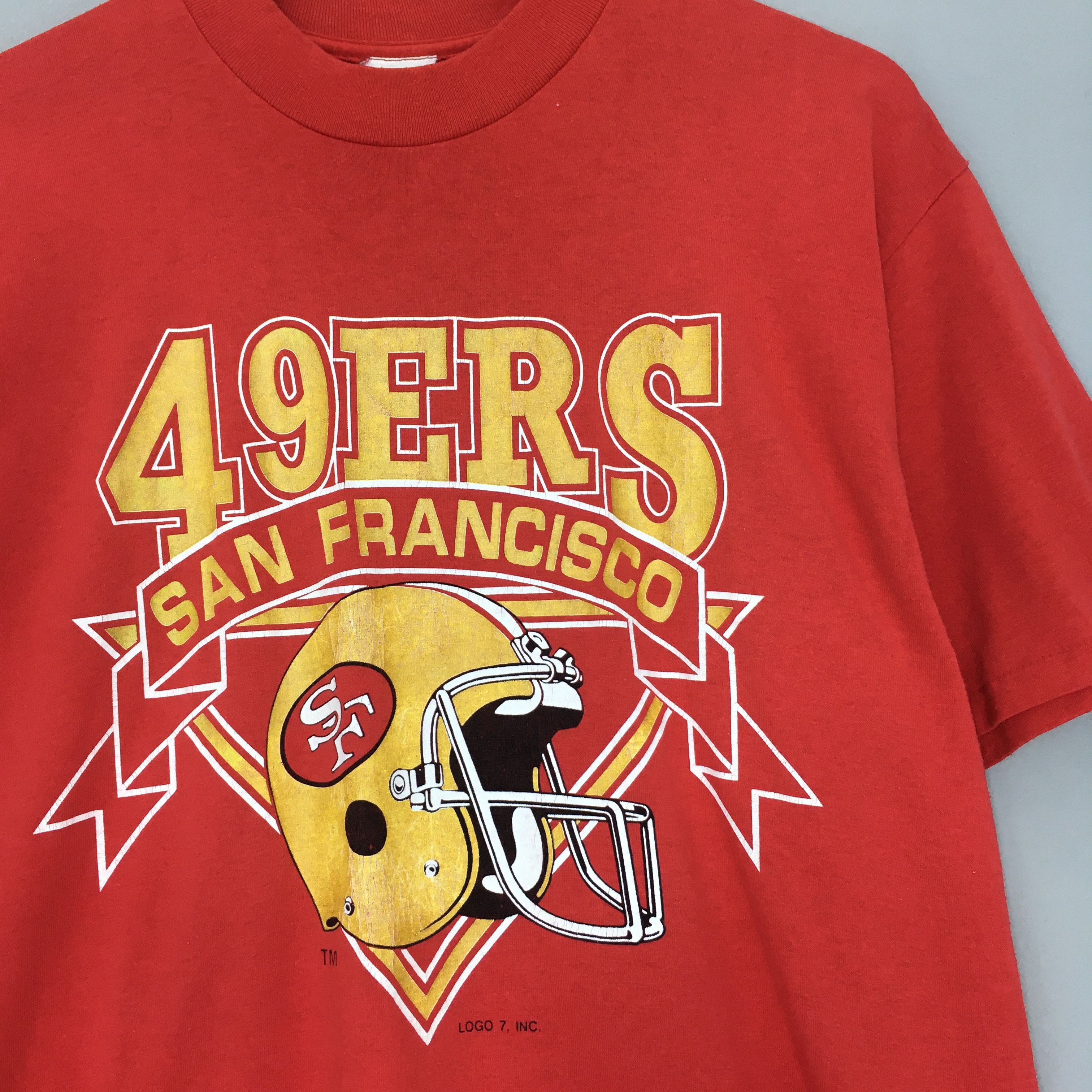 NFL Vintage 90s San Francisco 49ers NFL T Shirt Large Size US L / EU 52-54 / 3 - 2 Thumbnail