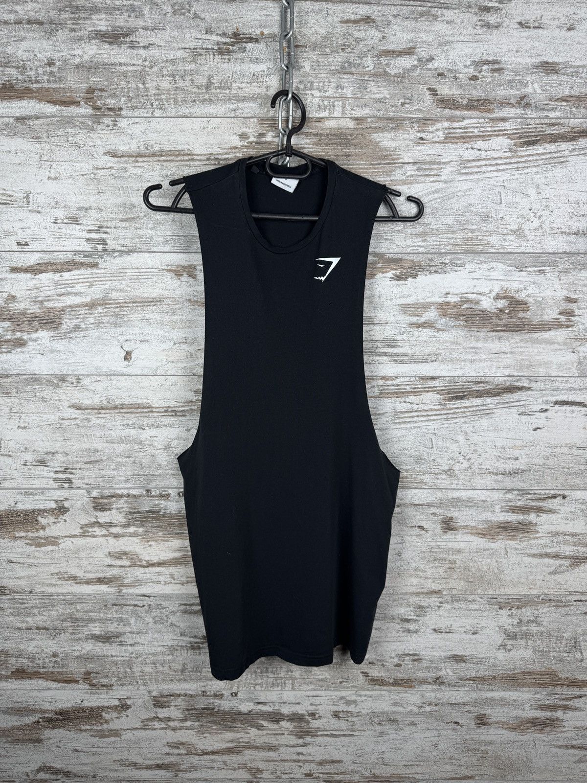Gymshark Mens Gymshark critical drop arm tank top t-shirt onyx tee Size US S / EU 44-46 / 1 - 1 Thumbnail