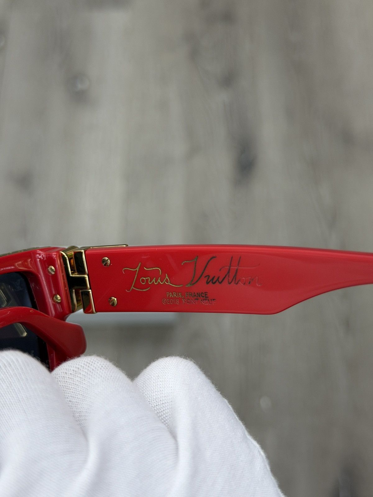 Louis Vuitton Louis Vuitton 1.1 Millionaires Sunglasses Red Z1599W Size ONE SIZE - 9 Thumbnail