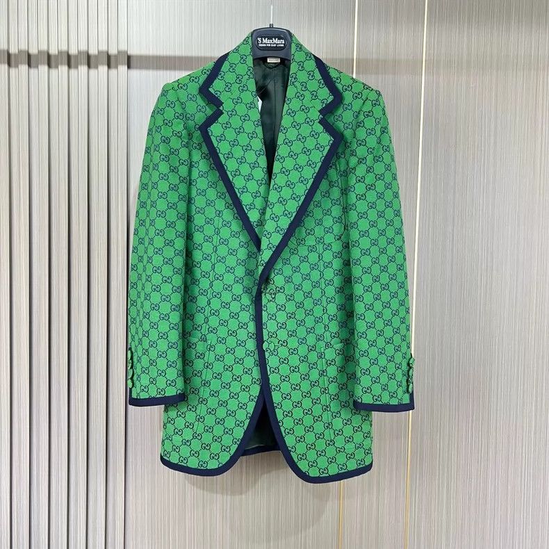 Gucci Monogram Printed Blazer Size 44- DMC