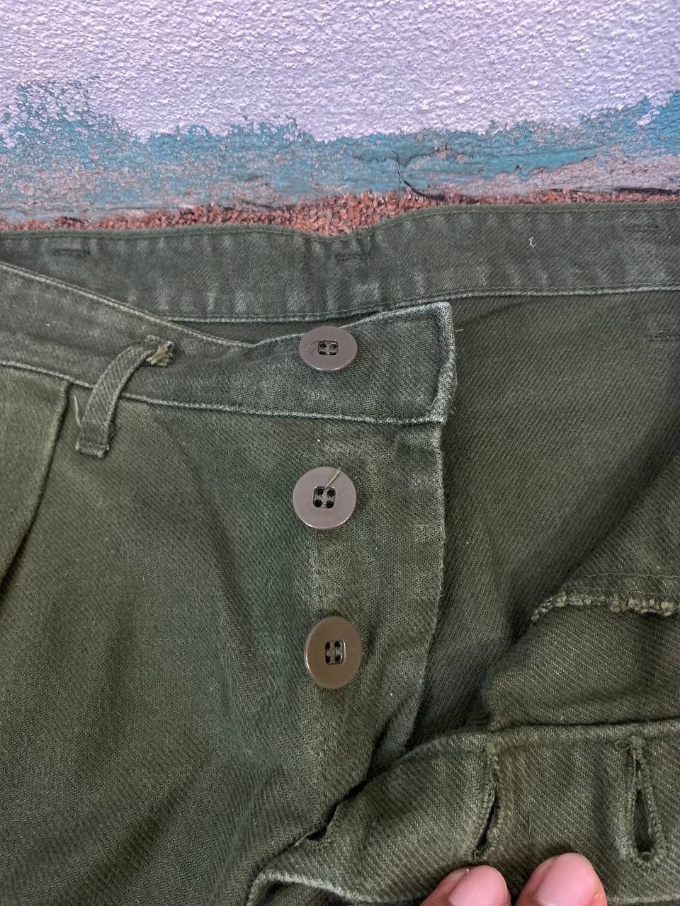 Vintage vintage swedish army pants nice design Size US 31 - 9 Thumbnail