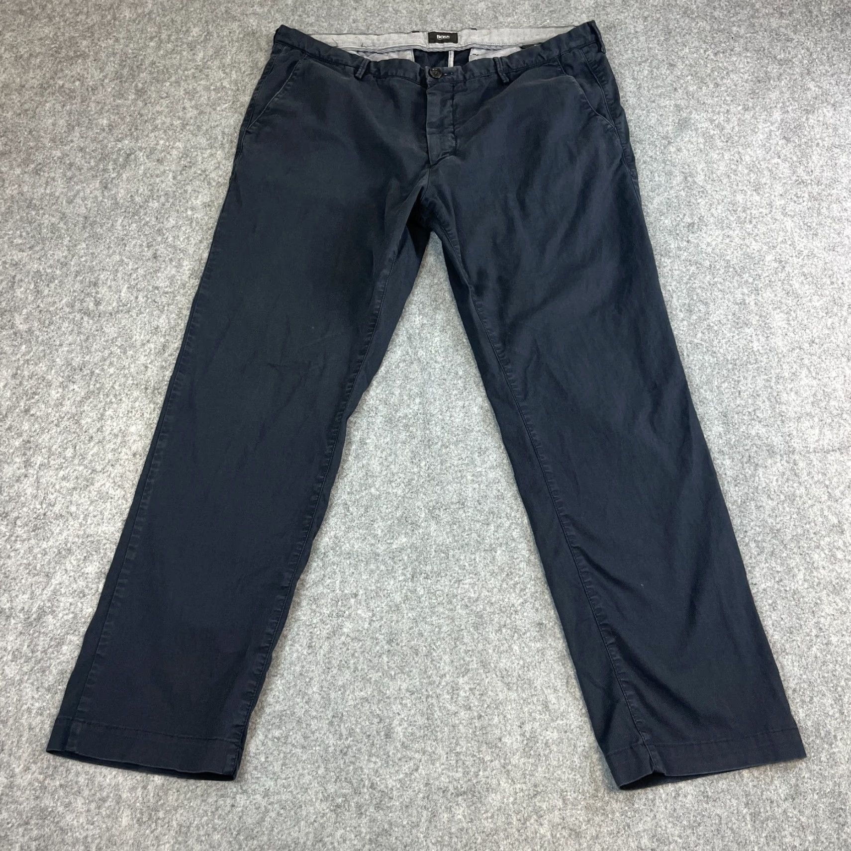 Hugo Boss Hugo Boss Slim Trousers Chino Pants Mens Regular 36 Grey Cotton Elastane Tapered Front Pocket Stretch Size 36 Mens Clothes Size US 36 / EU 52 - 2 Thumbnail