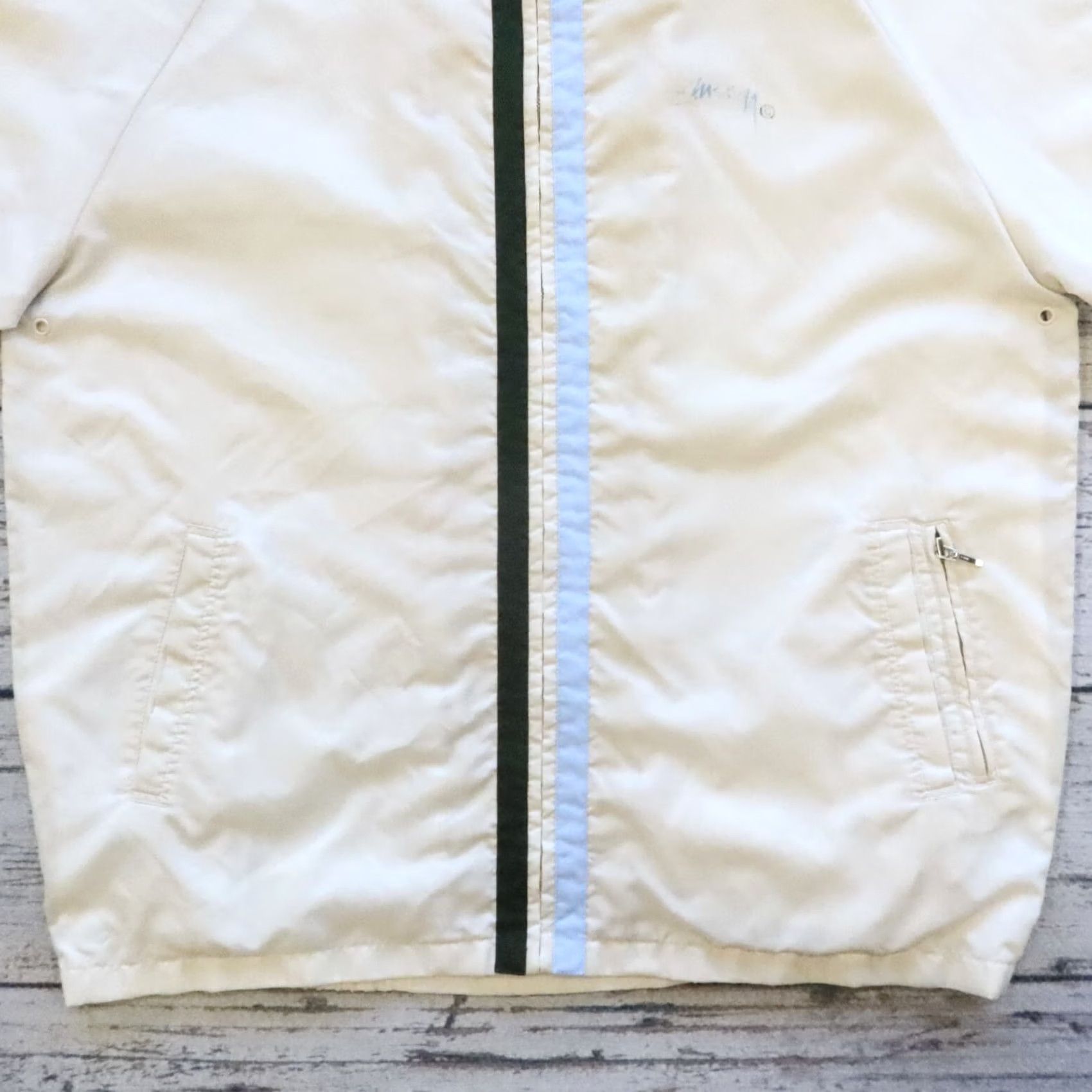 Vintage Vintage Stussy Windbreaker Jacket XL White Mens Size US XL / EU 56 / 4 - 3 Thumbnail