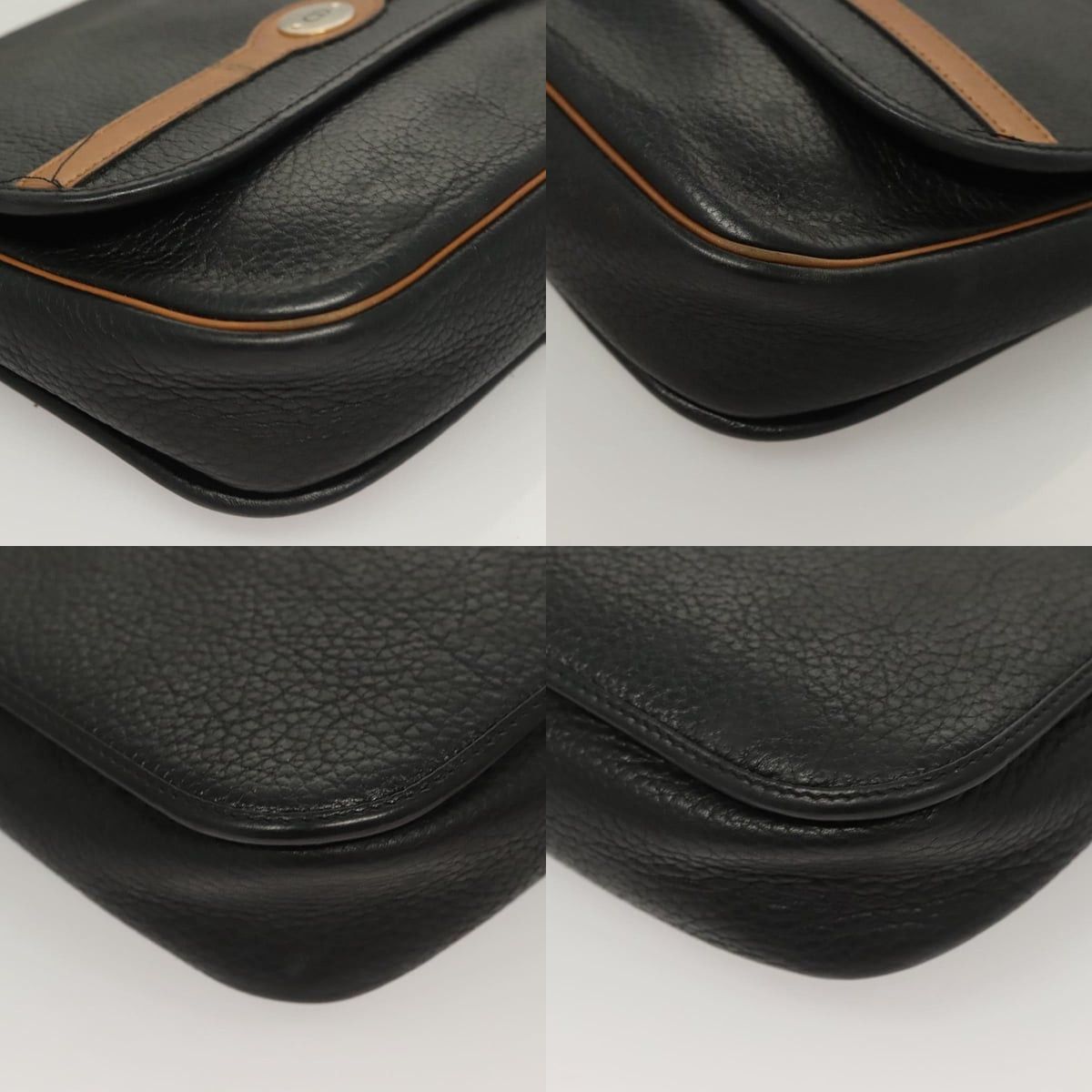 Dior DIOR Shoulder Bag Leather Black Gold Size ONE SIZE - 10 Thumbnail