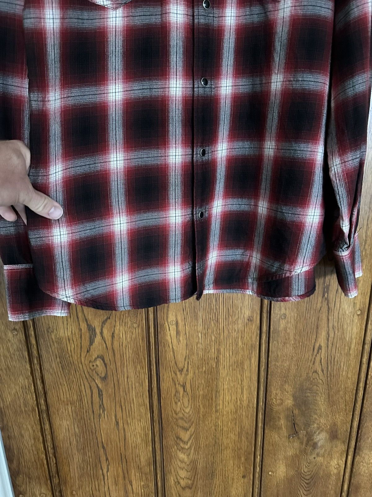 Saint Laurent Paris FW16 Saint Laurent Palladium red black flannel Hedi L Size US L / EU 52-54 / 3 - 14 Thumbnail