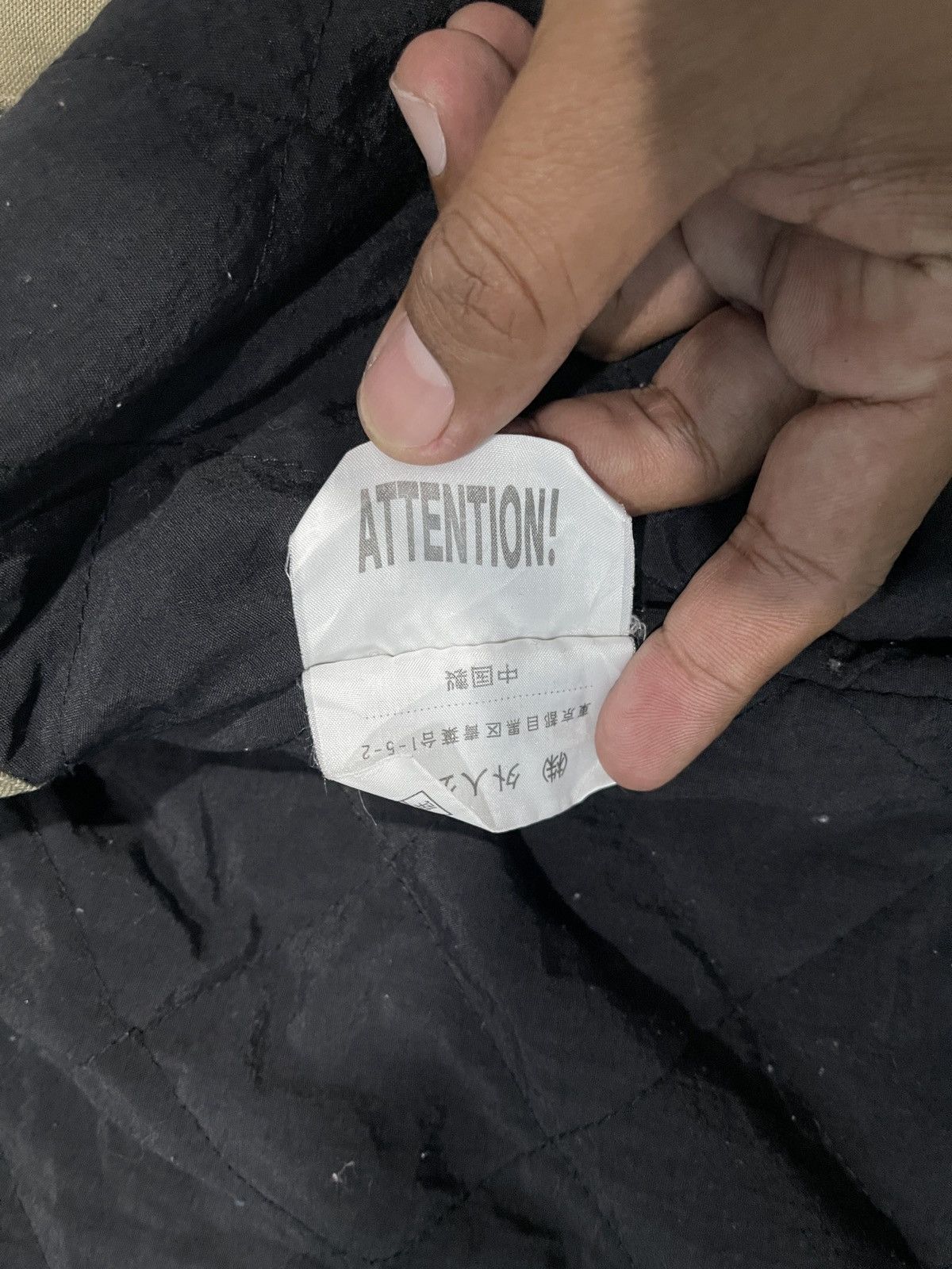 Japanese Brand × Vintage Vintage Gaijin Made Attention Bomber Jacket Size US M / EU 48-50 / 2 - 13 Thumbnail