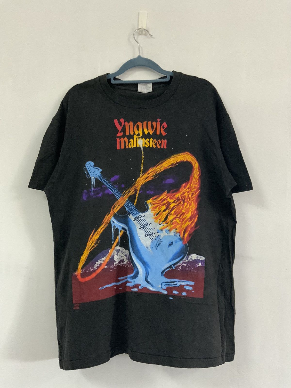 Band Tees Vintage Yngwie Malmsteen Fire & Ice Tour 1992 Tee Size US M / EU 48-50 / 2 - 1 Thumbnail