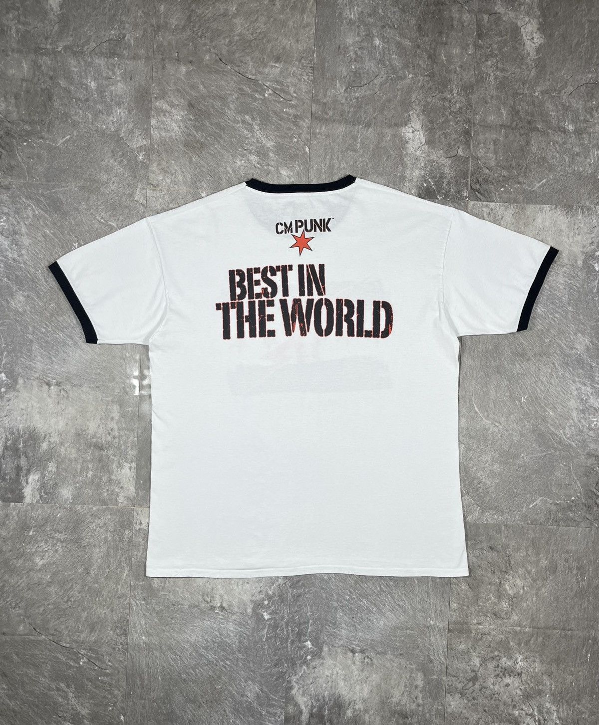 WWE WWE CM PUNK Best In World Vintage Tee Wrestling T-Shirt Rare Size US XL / EU 56 / 4 - 8 Thumbnail