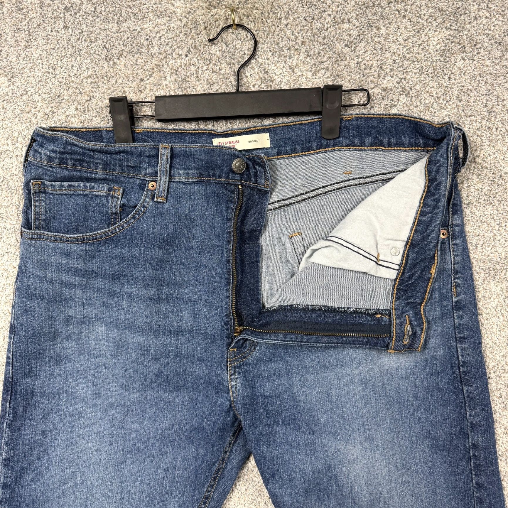 Vintage Levi Strauss Signature Jeans Mens 38x32 Blue Bootcut Stretch Denim Classic Size US 38 / EU 54 - 6 Thumbnail