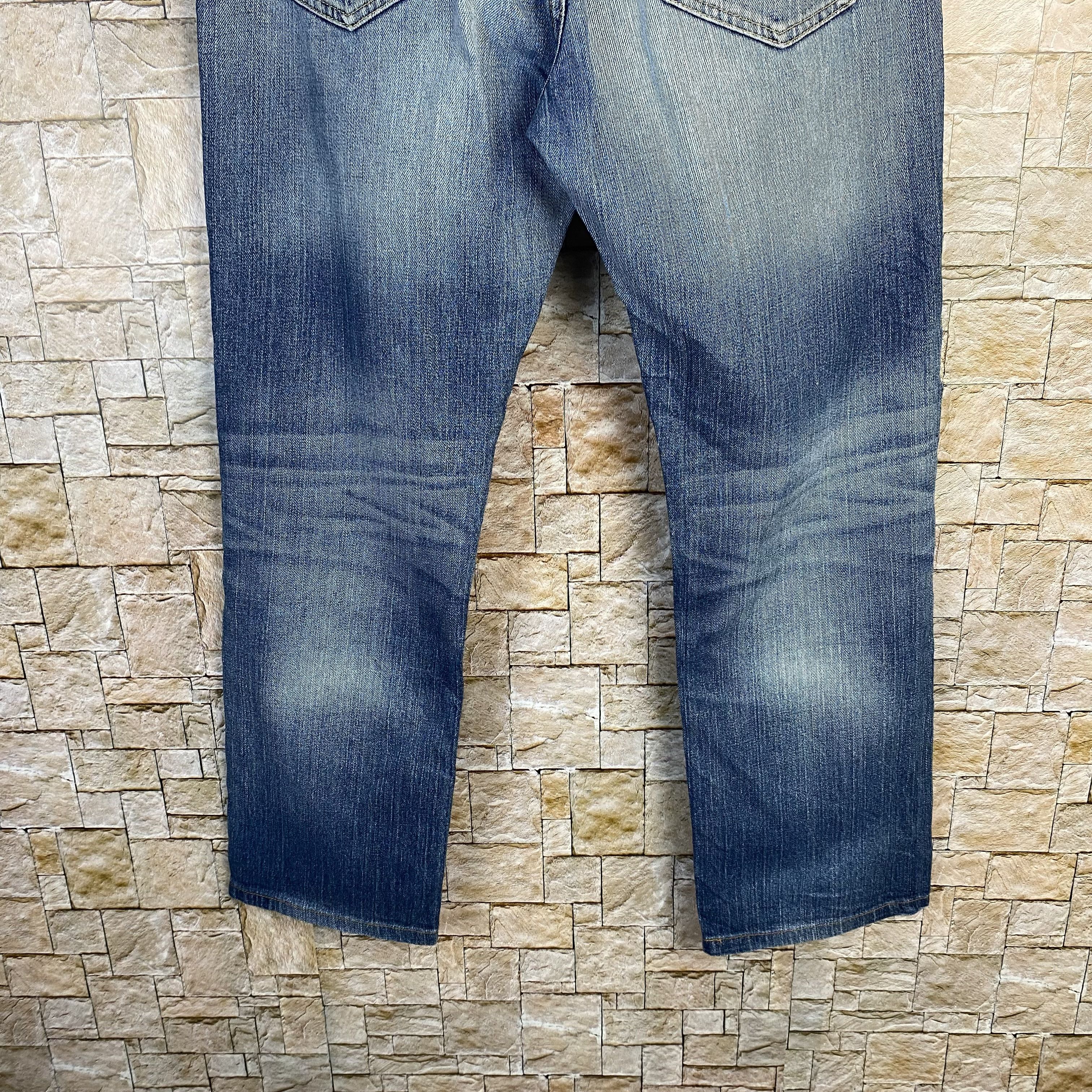 Uniqlo Uniqlo Boyfriend Blue Denim Pants #7592 Size US 35 - 14 Thumbnail