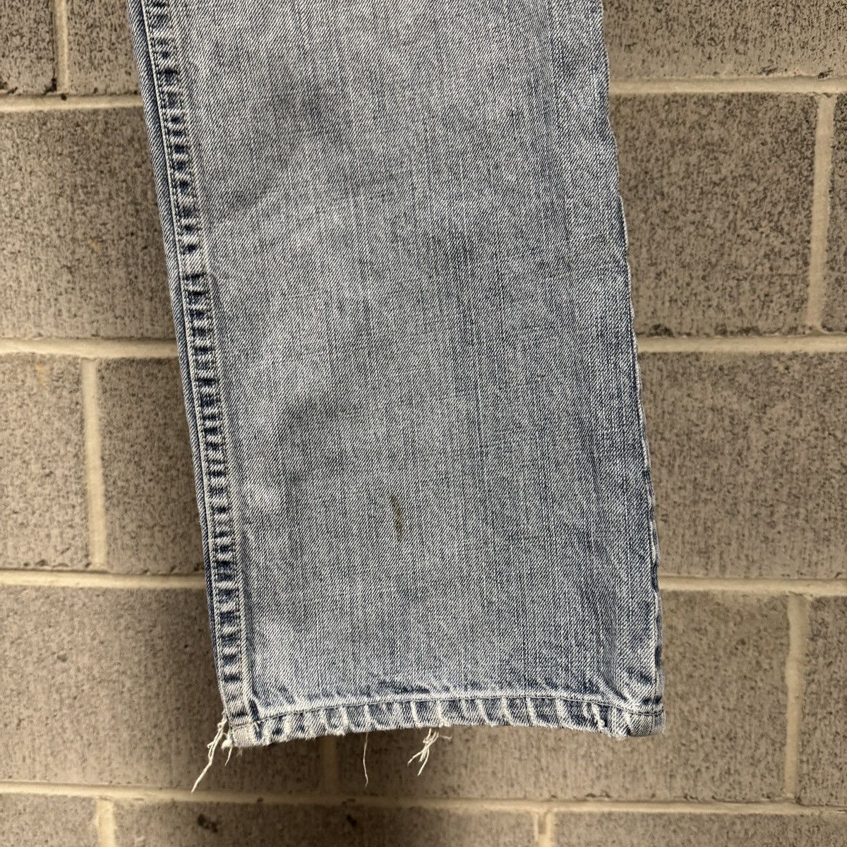 Vintage Y2K Baggy Embroidered Distressed Faded Jeans ERD Grunge Size US 30 / EU 46 - 5 Thumbnail